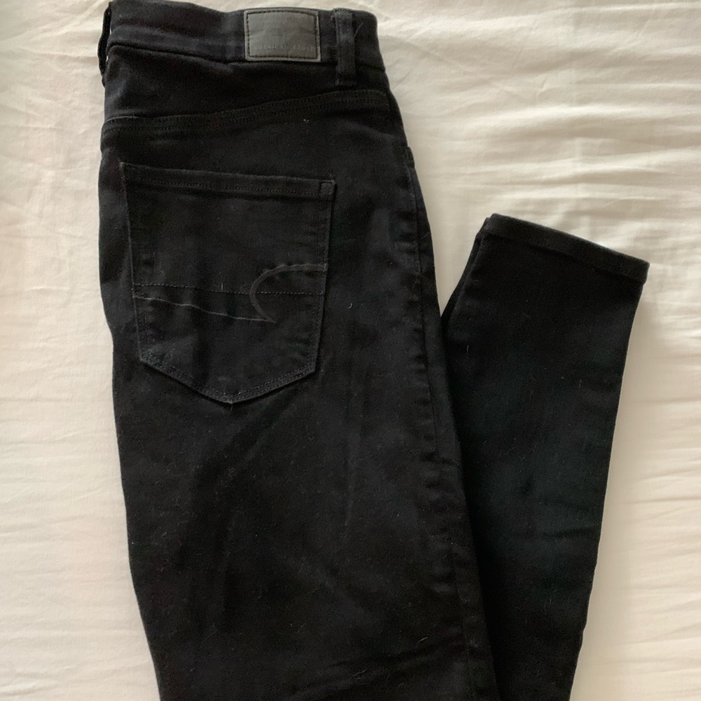 American Eagle black next level stretch skinny jeans